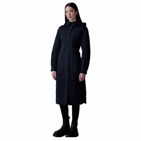 NWT Mackage Tadoka Down Quilted Trench Coat - Picture 8 of 8
